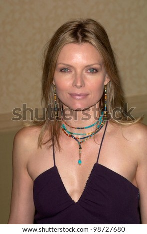 Actress MICHELLE PFEIFFER at the Producers Guild of America's 12th Annual Golden Laurel Awards in Los Angeles. 03MAR2001.    Paul Smith/Featureflash