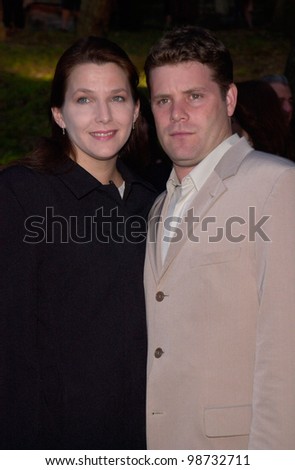 Actor SEAN ASTIN & wife at party in Cannes to promote his new movie The Lord of the Rings. The party was held in the medieval Chateau de Castellaras in Mougins. 13MAY2001.   Paul Smith/Featureflash
