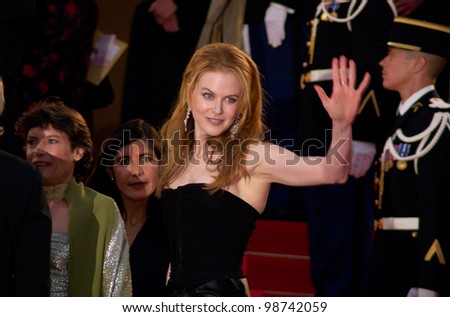 Actress NICOLE KIDMAN at the premiere of her new movie Moulin Rouge which opened the 54th Cannes Film Festival. 09MAY2001   Paul Smith/Featureflash
