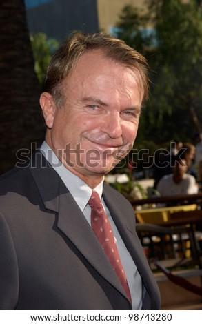 Actor SAM NEILL at the world premiere, in Los Angeles, of his new movie Jurassic Park III. 16JUL2001.   Paul Smith/Featureflash