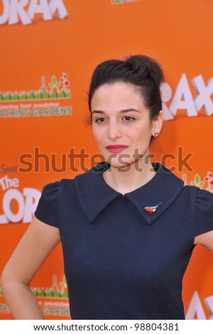 Jenny Slate at the world premiere of her new animated movie \