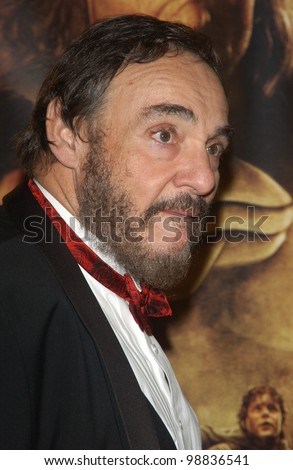 JOHN RHYS-DAVIES at the USA premiere of his new movie The Lord of the Rings: The Return of the King, in Los Angeles. December 3, 2003  Paul Smith / Featureflash