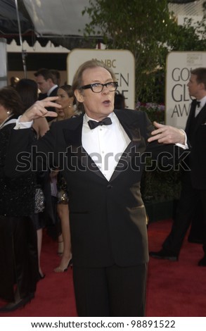 BILL NIGHY at the 61st Annual Golden Globe Awards at the Beverly Hilton Hotel, Beverly Hills, CA. January 25, 2004