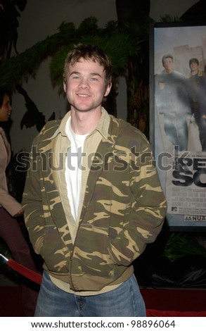 Actor SHAWN ASHMORE at the world premiere, in Hollywood, of The Perfect Score. January 27, 2004