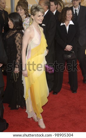 Cold Case star KATHRYN MORRIS at the 10th Annual Screen Actors Guild Awards in Los Angeles. February 22, 2004