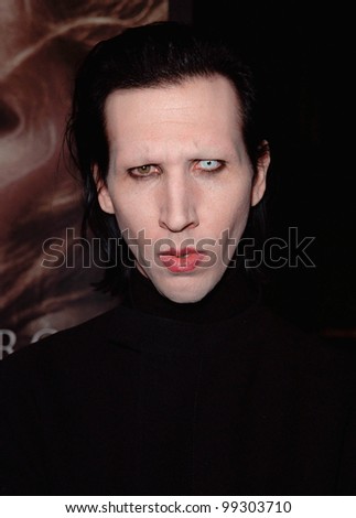 17NOV99:  Rock star MARILYN MANSON at the world premiere, in Hollywood, of  