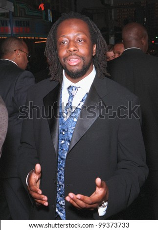13APR99: Musician WYCLEF JEAN at the world premiere in Los Angeles of 
