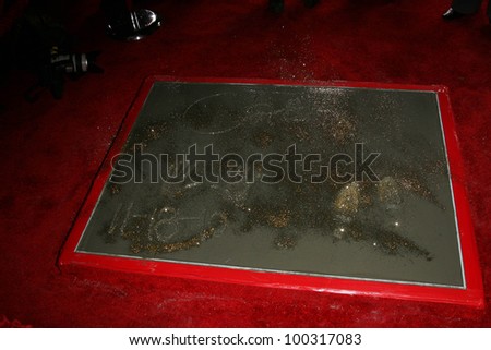 Cher\'s Hand and Foot Prints  at Cher\'s Hand and Footprint Ceremony, Grauman\'s Chinese Theatre, Hollywood, CA. 11-18-10