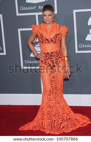 Stacy Ferguson at the 54th Annual Grammy Awards, Staples Center, Los Angeles, CA 02-12-12