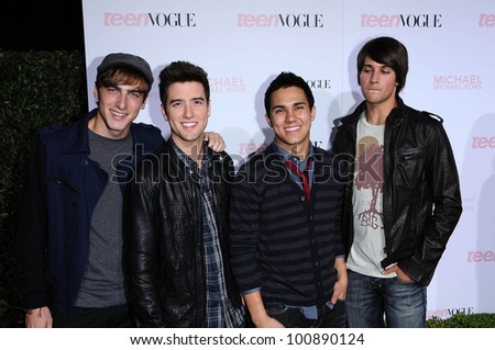 Big Time Rush  at the 8th Annual Teen Vogue Young Hollywood Party, Paramount Studios, Hollywood, CA. 10-01-10