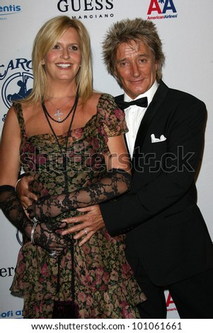 Penny Lancaster and Rod Stewart  at the 32nd Anniversary Carousel Of Hope Ball, Beverly Hilton Hotel, Beverly Hills, CA. 10-23-10