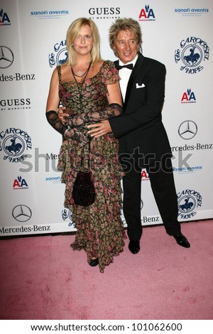 Penny Lancaster and Rod Stewart at the 32nd Anniversary Carousel Of Hope Ball, Beverly Hilton Hotel, Beverly Hills, CA. 10-23-10