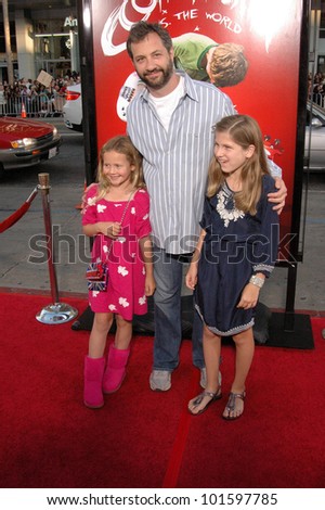Judd Apatow with daughters at the \