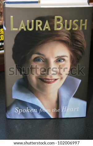 Laura Bush  at a book signing for \'Spoken From The Heart,\