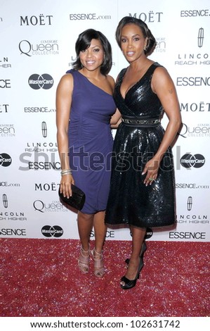 Taraji P. Henson and Vivica A. Fox at the 3rd Annual Essence Black Women in Hollywood Luncheon, Beverly Hills Hotel, Beverly Hills, CA. 03-04-10
