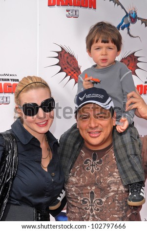Carlos Mencia and family  at the Los Angeles Premiere of \