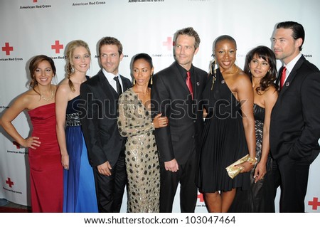 Cast of Hawthorne at the Red  Cross Red Tie Affair Fundraiser Gala, Fairmount Miramar Hotel, Santa Monica, CA. 04-17-10