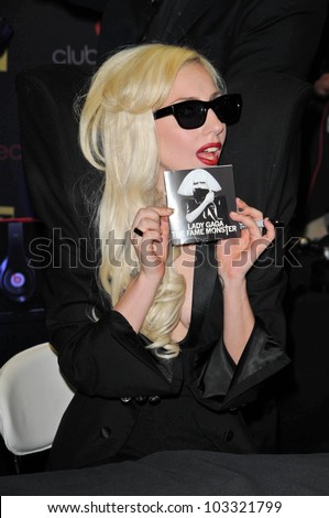 Lady Gaga  at a signing for the CD \