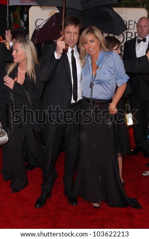David Duchovny and Tea Leoni at the 67th Annual Golden Globe Awards, Beverly Hilton Hotel, Beverly Hills, CA. 01-17-10