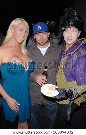 Mary Carey with Mario Monge and Bobby Trendy at the Celebrity Birthday Party For Phoebe Price. Coco Deville, West Hollywood, CA. 09-29-09