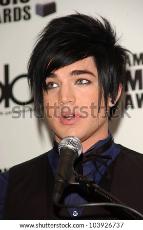 Adam Lambert at the 2009 American Music Awards Nomination Announcements. Beverly Hills Hotel, Beverly Hills, CA. 10-13-09
