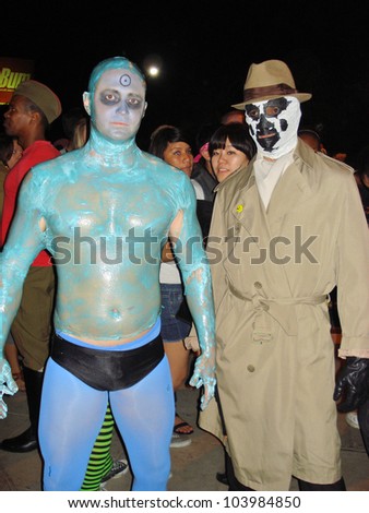 Halloween Party-goers at the 2009 West Hollywood Halloween Carnival, Various Locations, West Hollywood, CA. 10-31-09