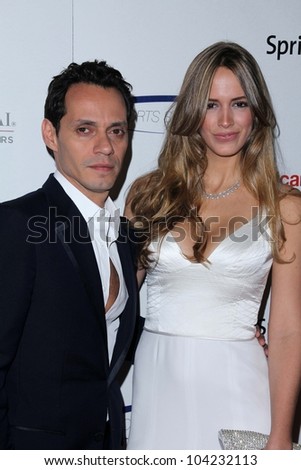 Marc Anthony, Shannon De Lima at the 27th Anniversary Of Sports Spectacular, Century Plaza, Century City, CA 05-20-12