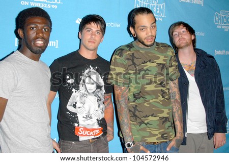 Gym Class Heroes at Robot Chicken\'s Skate Party Bus Tour. Skateland, Northridge, CA. 08-01-09