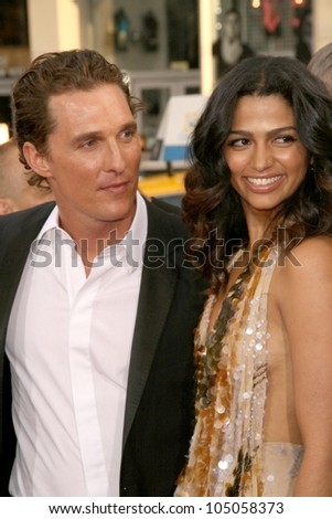 Matthew McConaughey and Camila Alves  at the World Premiere of \'Ghosts of Girlfriends Past\'. Grauman\'s Chinese Theatre, Hollywood, CA. 04-27-09