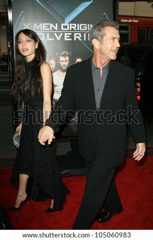 Oksana Grigorieva and Mel Gibson  at the Industry Screening of \'X-Men Origins Wolverine\'. Grauman\'s Chinese Theater, Hollywood, CA. 04-28-09