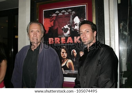 David Carradine and Marc Clebanoff at a Special Industry Screening of \'Break\'. Laemmle\'s Music Hall 3, Beverly Hills, CA. 05-01-09