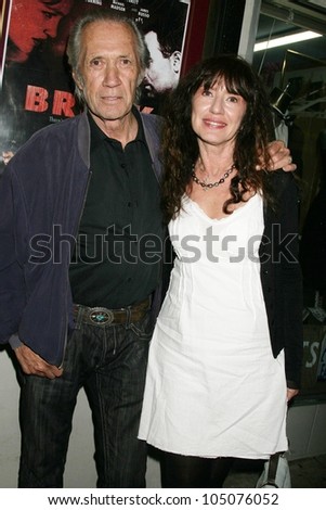 David Carradine and Madla Hruza at a Special Industry Screening of 'Break'. Laemmle's Music Hall 3, Beverly Hills, CA. 05-01-09