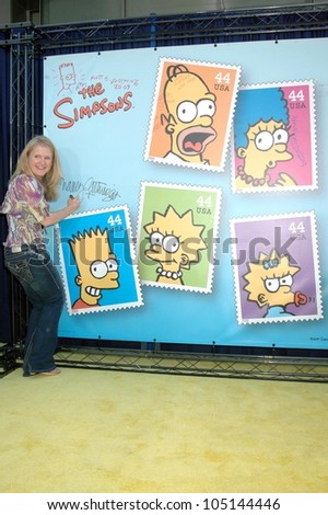 Nancy Cartwright  at the ceremony dedicating US Postal Stamps to the Television Show 'The Simpsons'. Twentieth Century Fox, Los Angeles, CA. 05-07-09