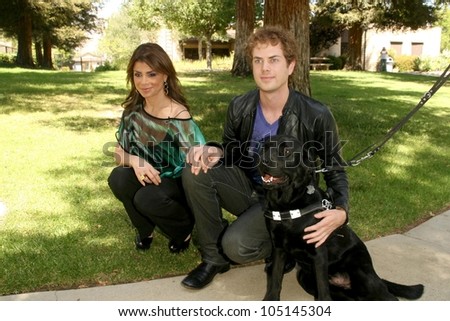 Paula Abdul and Scott Macintrye at the Kick Off for National Guide Dog Month. Guide Dogs of America, Sylmar, CA. 05-08-09
