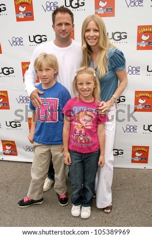 Lauralee Bell and family  at the Third Annual Kidstock Music and Arts Festival. Greystone Mansion, Beverly Hills, CA. 05-31-09