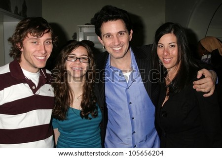 Ronnie Marmo Jr and Brittany Marmo with Ronnie Marmo and Katy Jacoby at a party hosted by Theatre 68 to Announce the John Patrick Shanley Festival. Private Residence, Beverly Hills, CA. 02-23-09