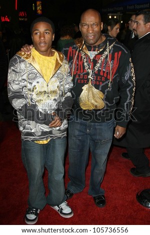 John Singleton and son at the Los Angeles Premiere of \'Fast and Furious\'. Gibson Amphitheatre, Universal City, CA. 03-12-09