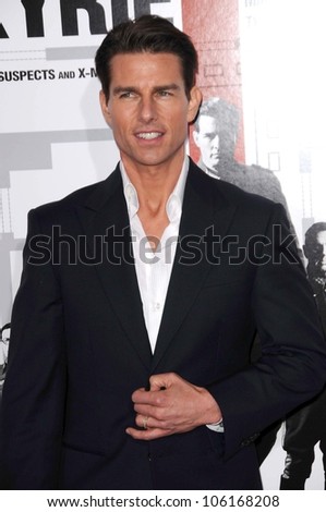 Tom Cruise   at the Los Angeles Premiere of \'Valkyrie\'. The Directors Guild of America, Los Angeles, CA. 12-18-08