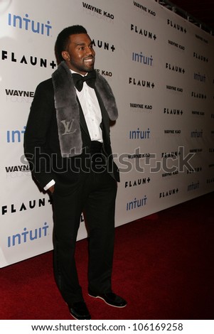 Kanye West   at Flaunt Magazine\'s 10th Anniversary Party And Holiday Toy Drive. Wayne Kao Mansion, Homby Hills, CA. 12-18-08