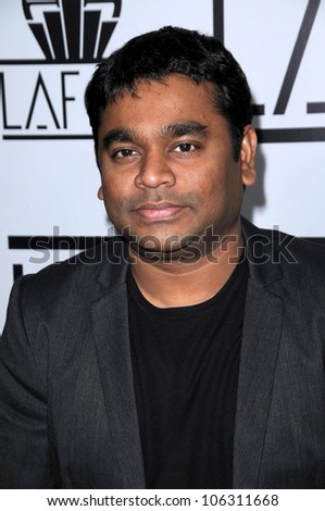 A.R. Rahman  at the 34th Annual Los Angeles Film Critics Awards. Intercontinental Hotel, Century City, CA. 01-12-09