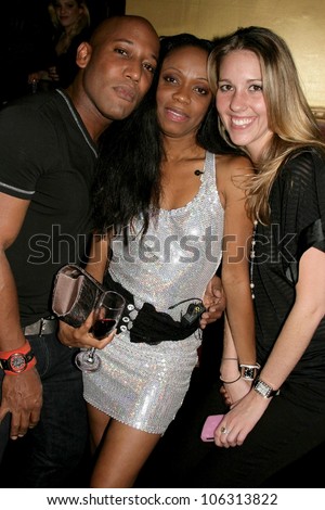 Ten Travis with Charmaine Blake and Kristen Black  at the Birthday Bash For Hollywood Publicist Charmaine Blake. 24k Lounge, Hollywood, CA. 01-14-09