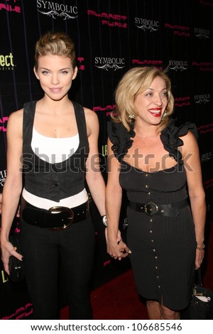 AnnaLynne McCord and her mother  at the Plant Funk\'s Fashion Week Kick-Off Party. Kress Super Club, Hollywood, CA. 10-10-08