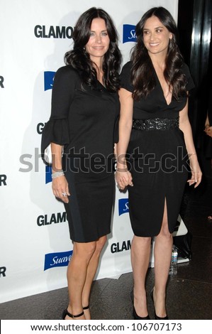 Courteney Cox and Demi Moore  at the 2008 Glamour Reel Moments Gala. Directors Guild of America, Los Angeles, CA. 10-14-08