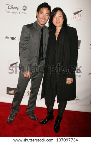 Leonardo Nam and Janet Yang   at the Coalition of Asian Pacifics in Entertainment Gala. Cafe La Boheme, West Hollywood, CA. 12-02-08