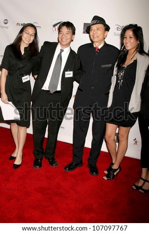 James Hong and family   at the Coalition of Asian Pacifics in Entertainment Gala. Cafe La Boheme, West Hollywood, CA. 12-02-08