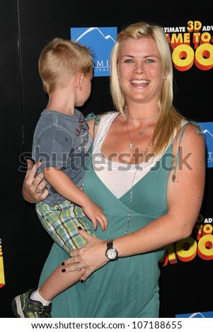 Alison Sweeney and son Benjamin  at the Los Angeles Premiere of \