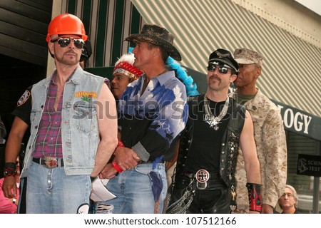 The Village People  at the Hollywood Walk of Fame Ceremony Honoring the Band, The Village People.  Hollywood Boulevard, Hollywood CA. 09-12-08