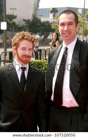 Seth Green and Matthew Senreich  At the 60th Primetime Creative Arts Emmy Awards Red Carpet. Nokia Live Theater, Los Angeles, CA. 09-13-08