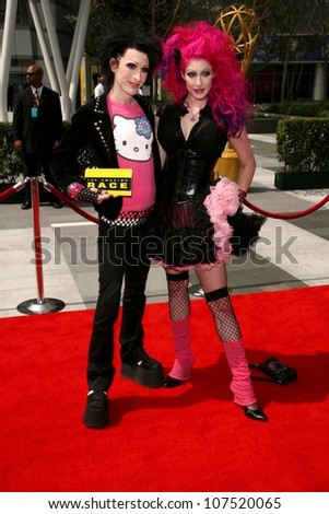 Kynt and Vyxsin  At the 60th Primetime Creative Arts Emmy Awards Red Carpet. Nokia Live Theater, Los Angeles, CA. 09-13-08