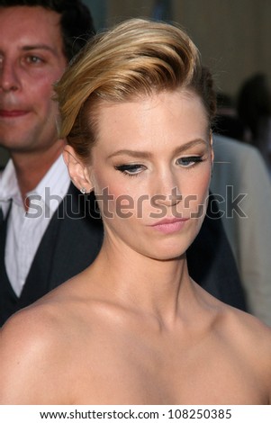 January Jones  at the Premiere of \